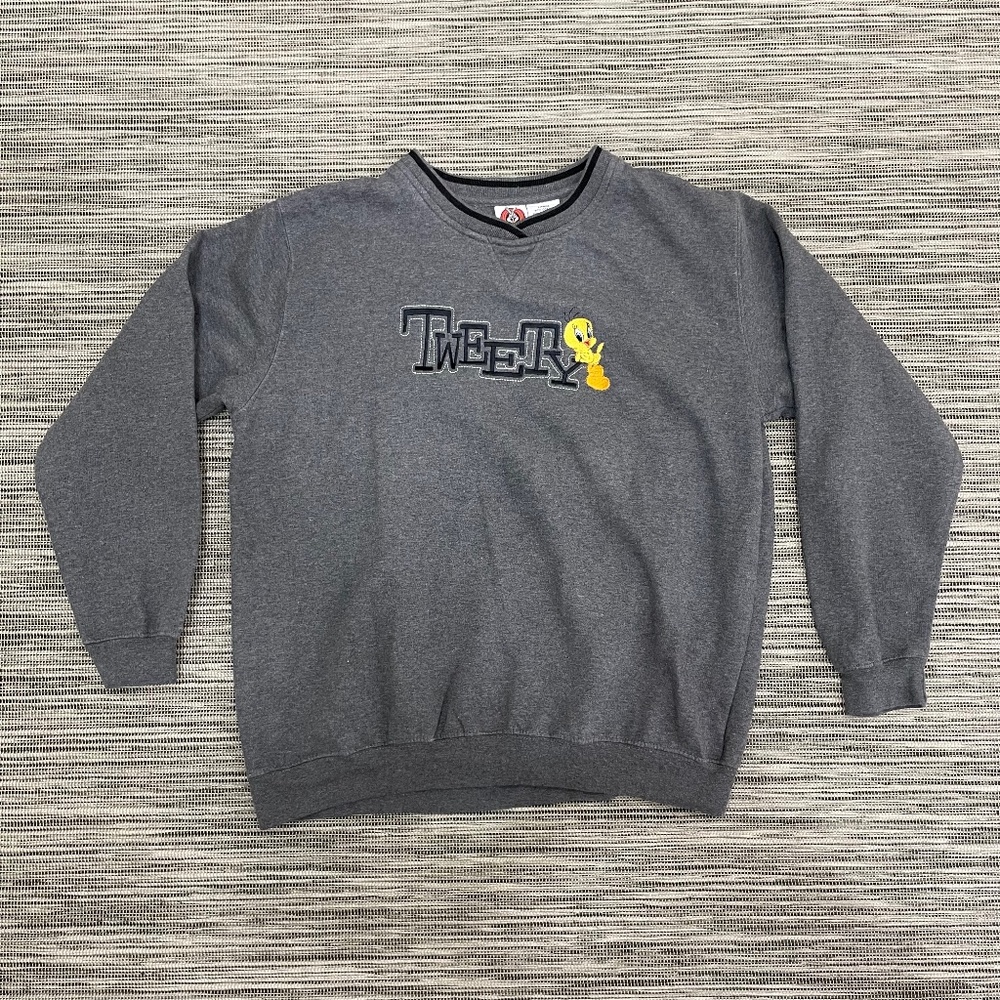 Vintage Looney Tunes Gray Tweety Sweatshirt